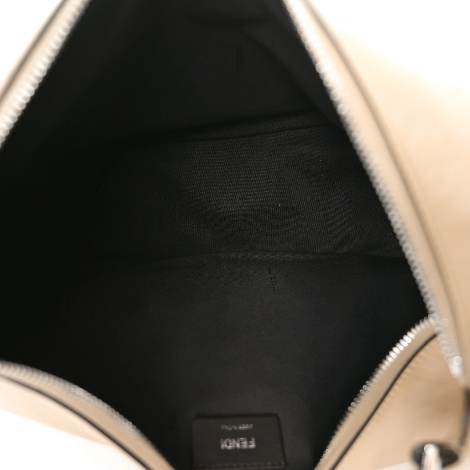 Fendi Vitello Grace Matte Metal Handle Medium Fendigraphy Hobo Bag Beige Amido 5 of 10