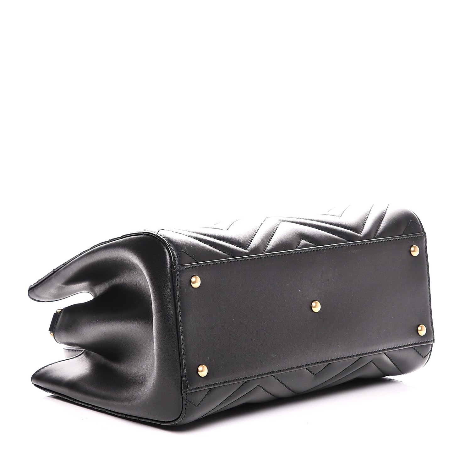 Calfskin Matelasse Small GG Marmont Tote Black