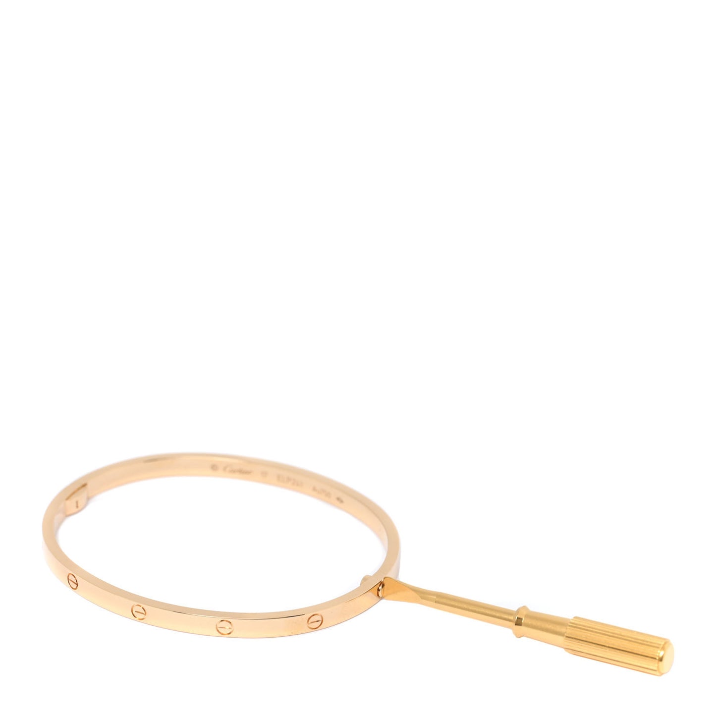 18K Yellow Gold Small LOVE Bracelet 17