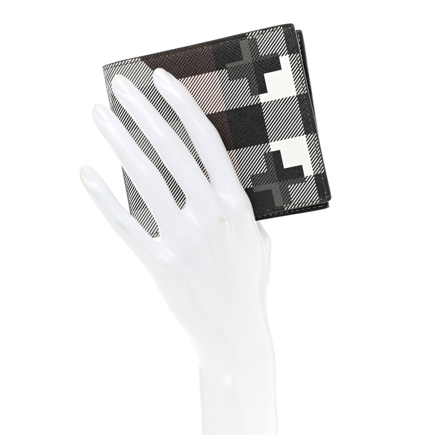 Geometric Check International Bi-Fold Wallet
