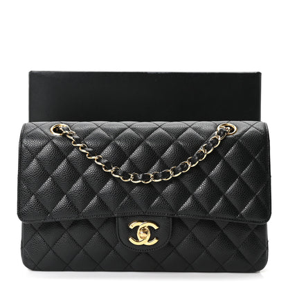 Chanel Caviar Quilted Medium Double Flap Black 11 of 11