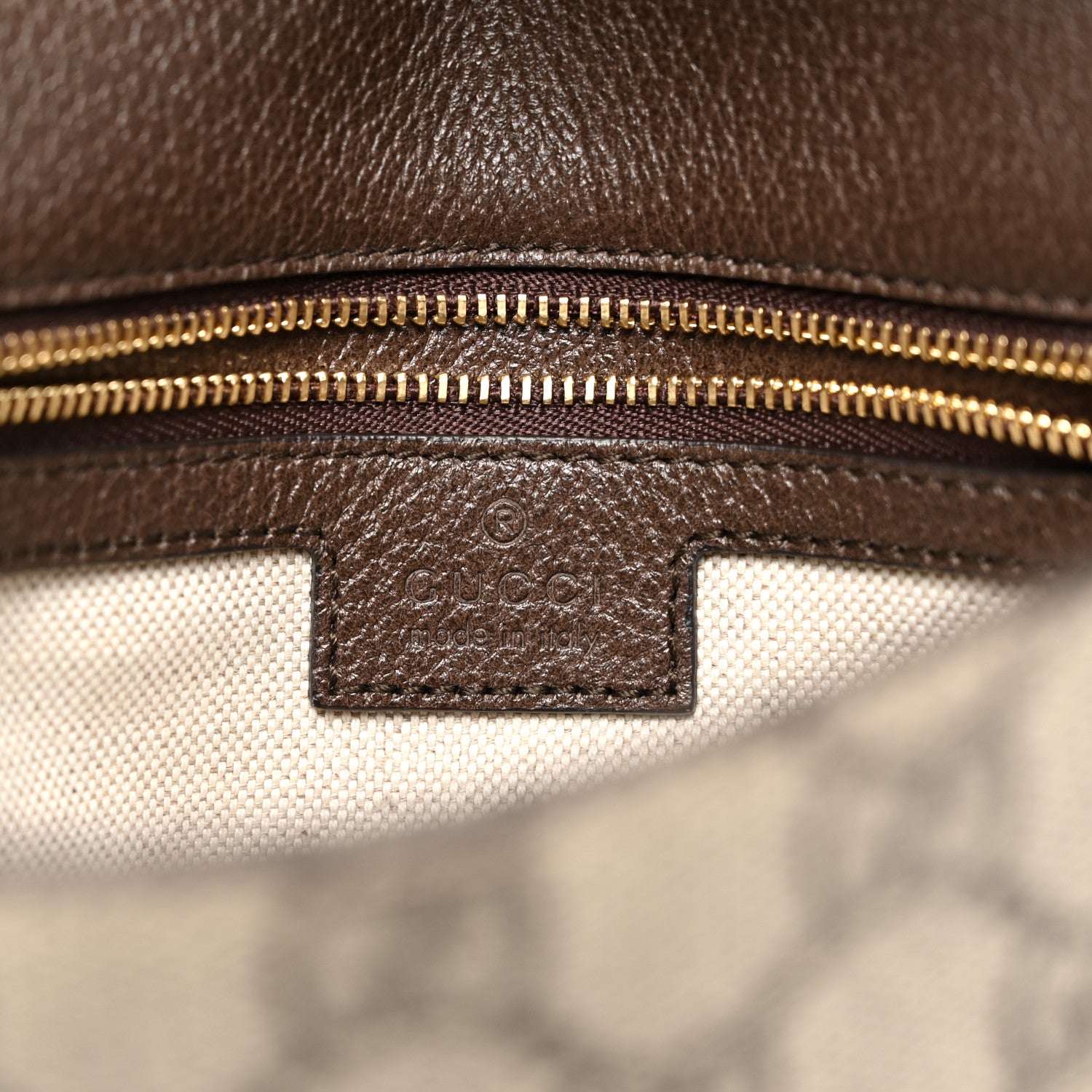 Gucci GG Supreme Monogram Textured Dollar Calfskin Blondie Chain Shoulder Flap Bag Beige Ebony New Acero 6 of 10