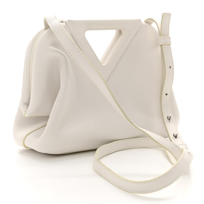 Bottega Veneta Calfskin Small The Point Triangle Bag Chalk 3 of 15