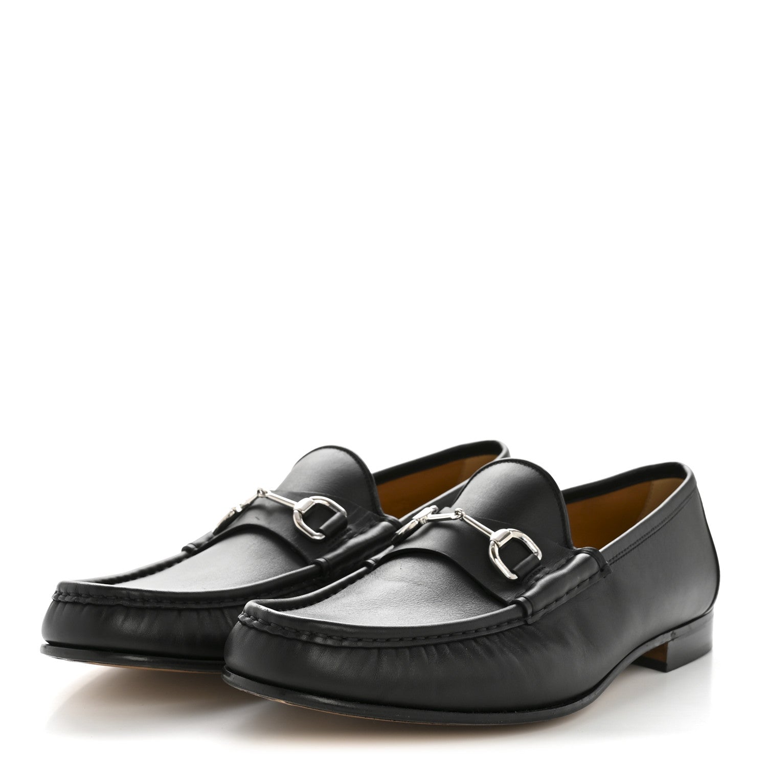 Gucci Road Calfskin Mens Horsebit Loafers 10.5 Black 4 of 11
