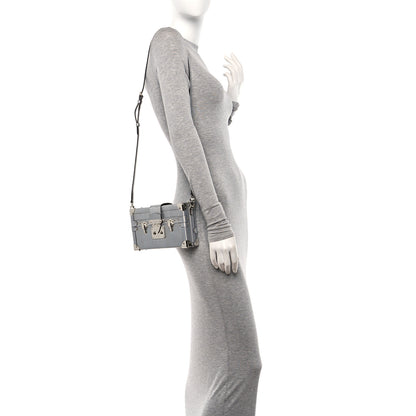 Louis Vuitton Metallic Lizard Petite Malle Silver 2 of 9