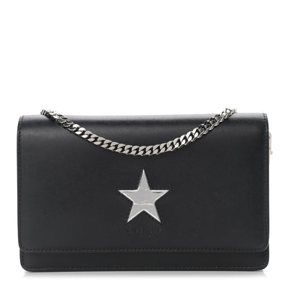 Givenchy Calfskin Star Pandora Chain Wallet Black 1 of 10
