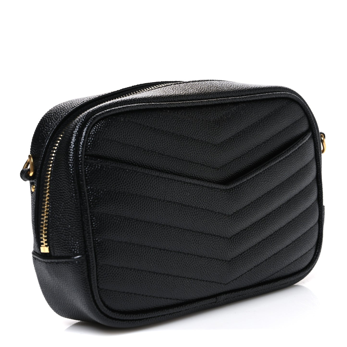 Grain De Poudre Matelasse Monogram Mini Lou Camera Bag Black