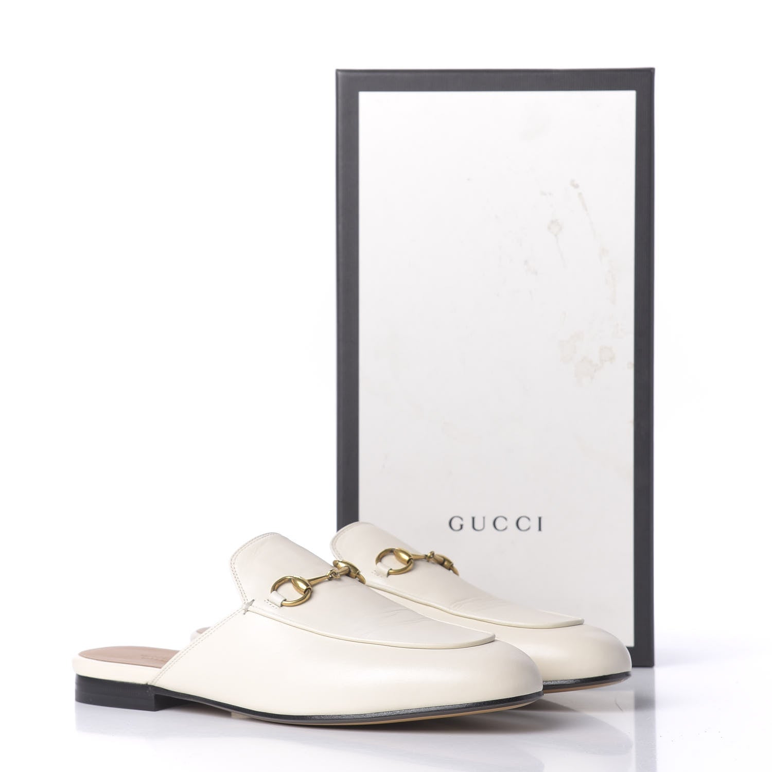 Gucci Malaga Kid Womens Princetown Slippers 38.5 Mystic White 14 of 14