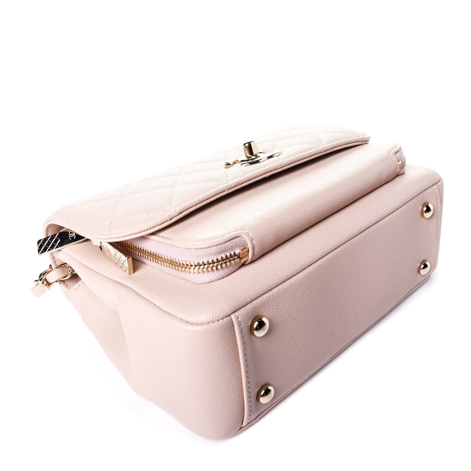 Chanel Caviar Quilted Medium Business Affinity Flap Beige 7 of 9