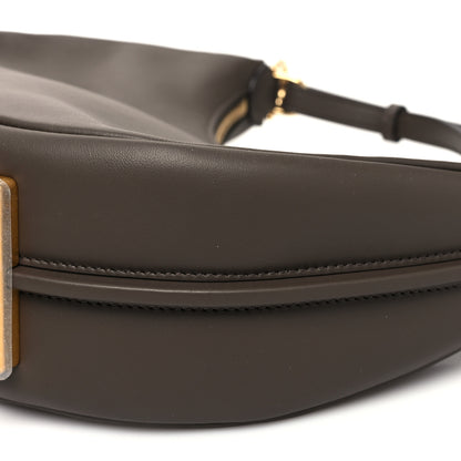Fendi Vitello Grace Matte Small Fendigraphy Hobo Bag Dark Coffee 10 of 10