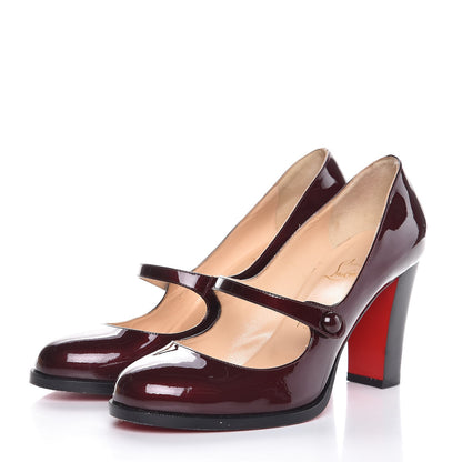 Christian Louboutin Metallic Patent Top Street 85 Mary Jane Pumps 39.5 Orthodoxe 3 of 10