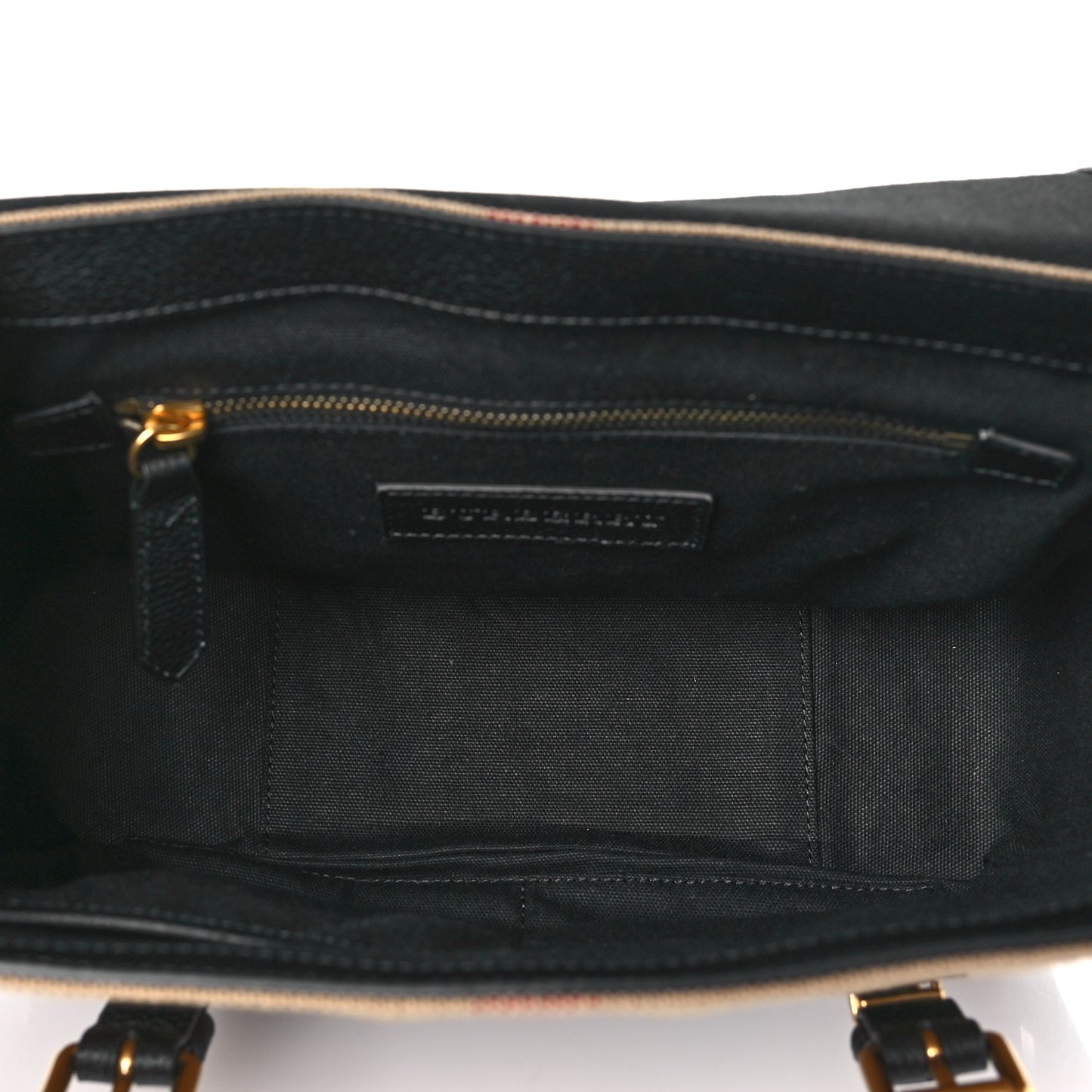 Canvas Mega Check Small Baildon Messenger Bag Black