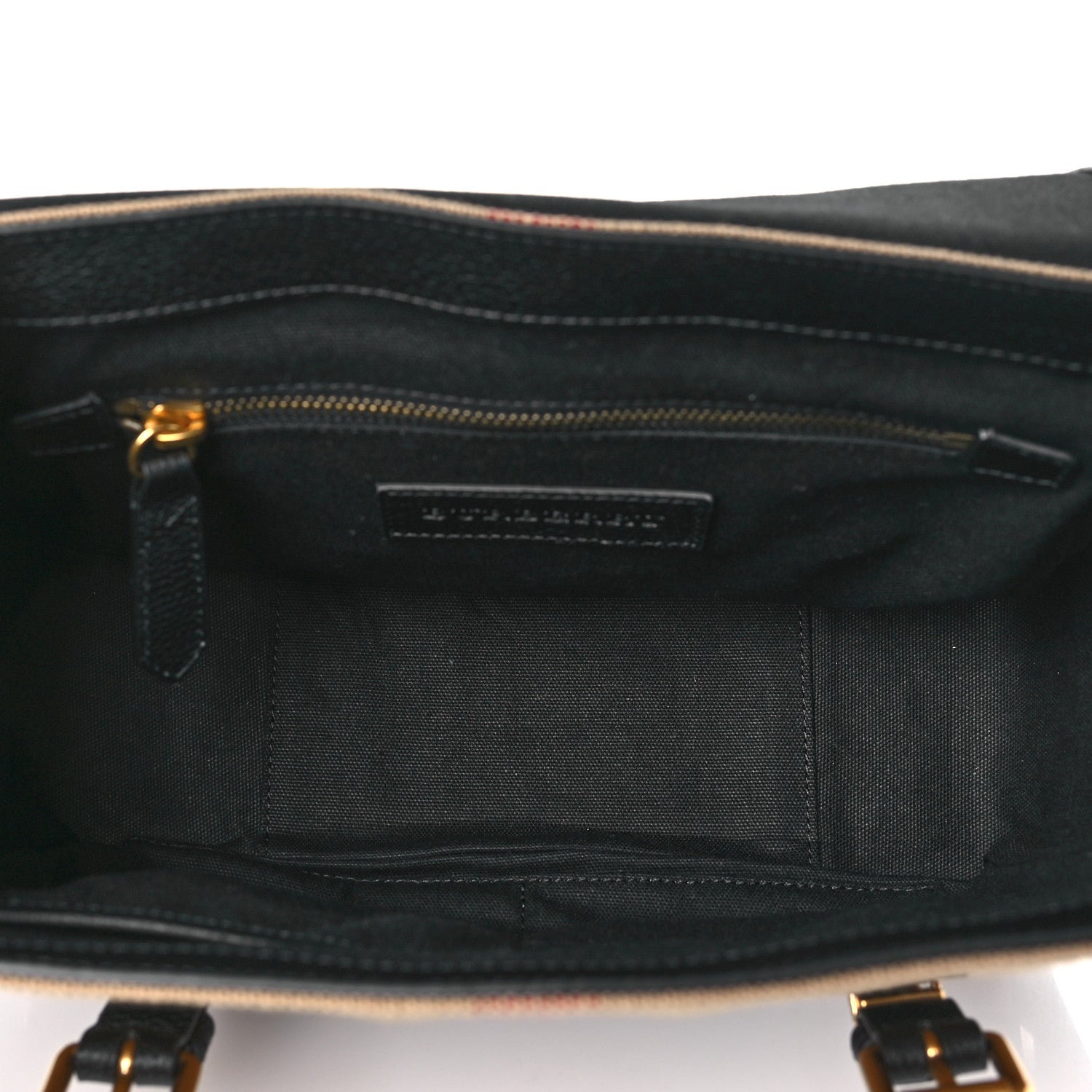 Burberry Canvas Mega Check Small Baildon Messenger Bag Black 5 of 9