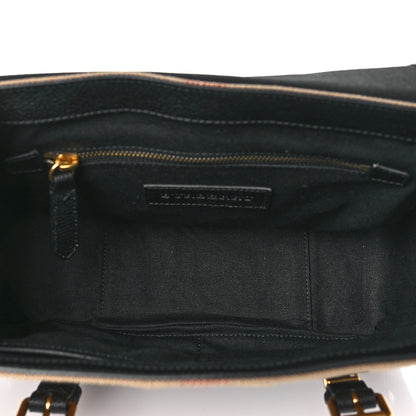 Burberry Canvas Mega Check Small Baildon Messenger Bag Black 5 of 9