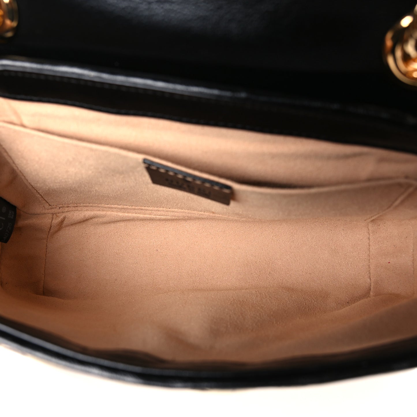 Monogram Matelasse Diagonal Mini GG Marmont Shoulder Bag Beige Black