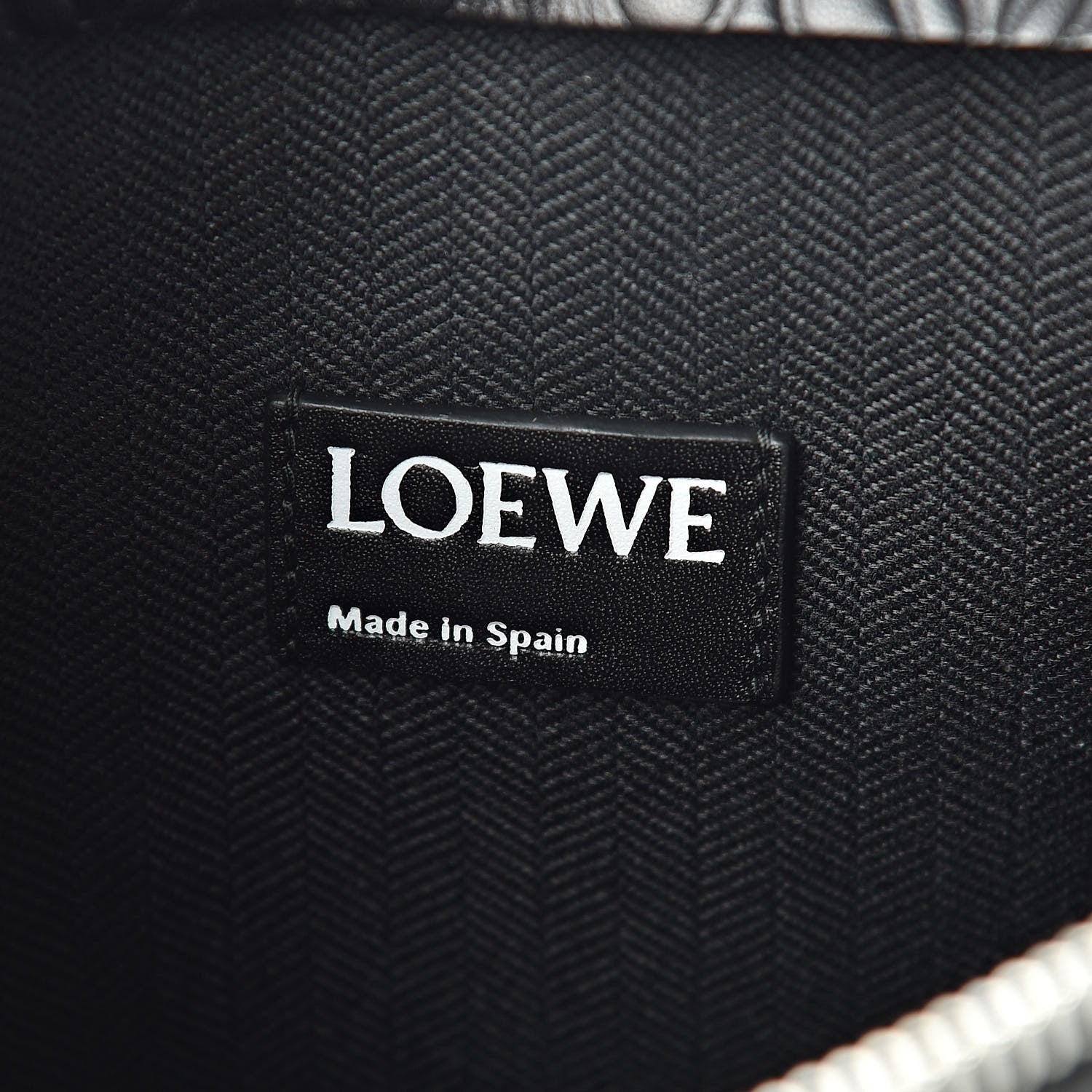 Loewe Calfskin Embossed Repeat T Pouch Black 6 of 7