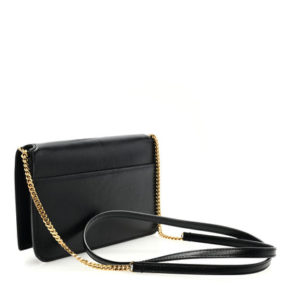 Saint Laurent Smooth Calfskin Monogram Phone Holder Crossbody Black 2 of 8