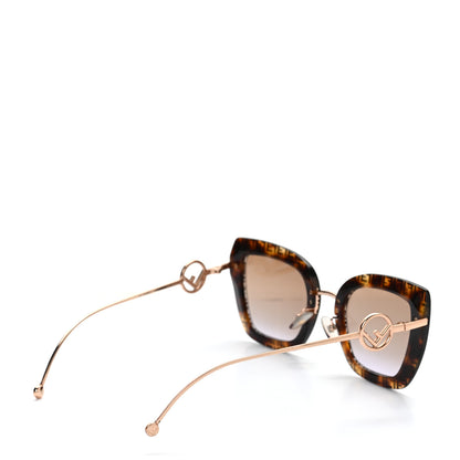 Fendi Acetate Metal F is Fendi FF Square Cat Eye Sunglasses FF 0408/S Havana 4 of 6