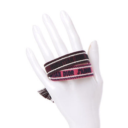 Christian Dior Woven Cotton J'Adior Friendship Bracelet Set 2 of 4