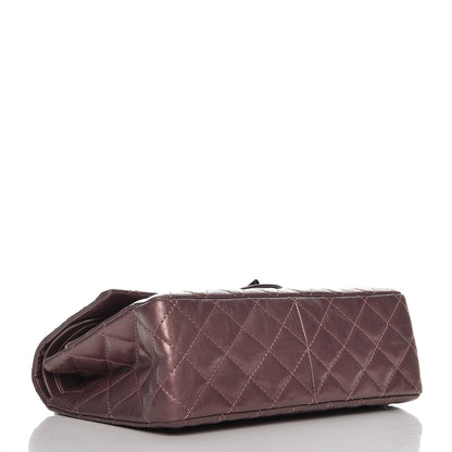 Chanel Metallic Aged Calfskin Quilted 2.55 Reissue 226 Flap Rose Fonce 5 of 9