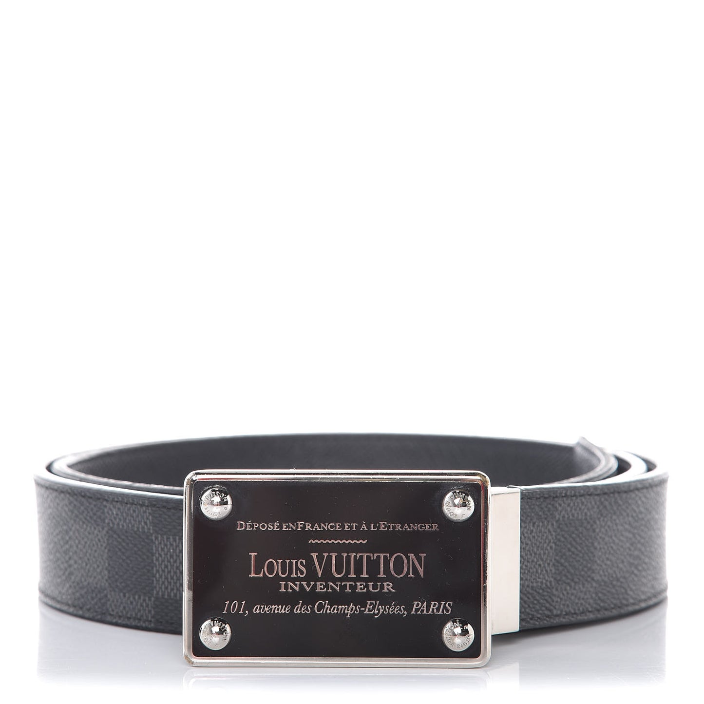 Damier Graphite 35mm LV Inventeur Reversible Belt 110 44
