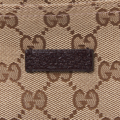 Gucci Monogram Web Small Flat Messenger Crossbody Dark Brown 7 of 8