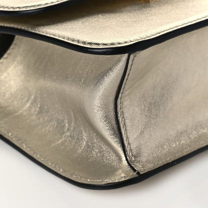 Valentino Garavani Metallic Calfskin Micro VSling Shoulder Bag Sahara 8 of 9