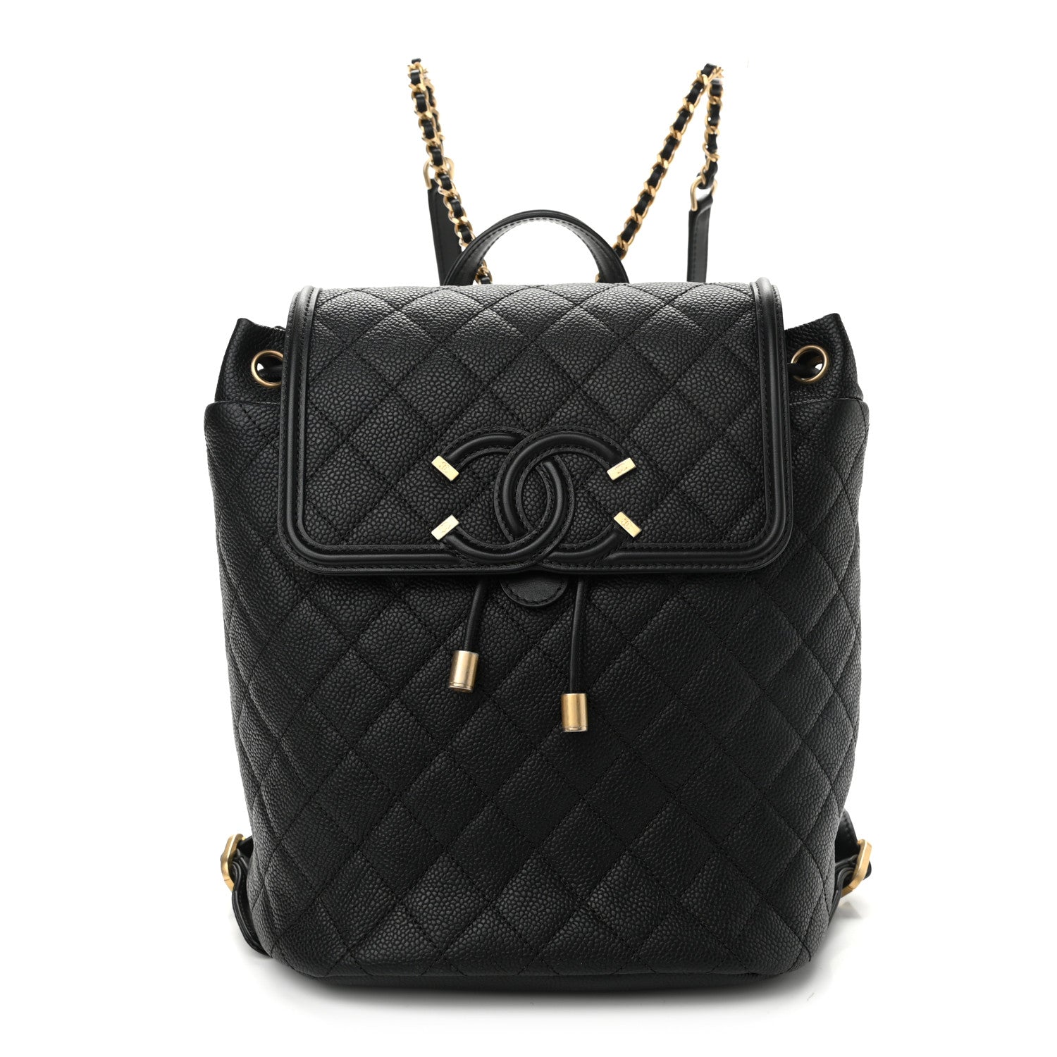 Chanel Caviar Quilted Filigree Backpack Black 1 of 11