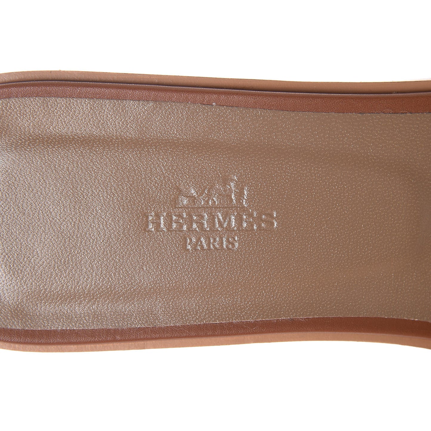 Box Calfskin Oran Sandals 41.5 Gold