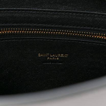 Saint Laurent Calfskin Small Monogram Cabas White 6 of 10