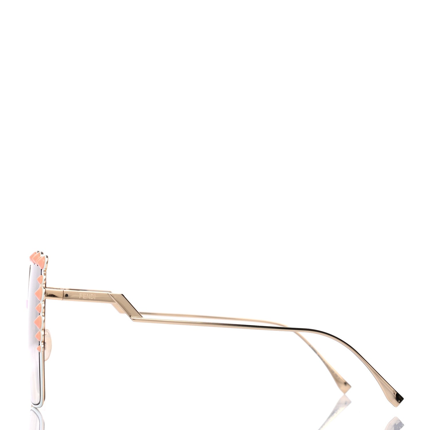 Fendi Square Dots Sunglasses FF 0259/S Gold 3 of 6