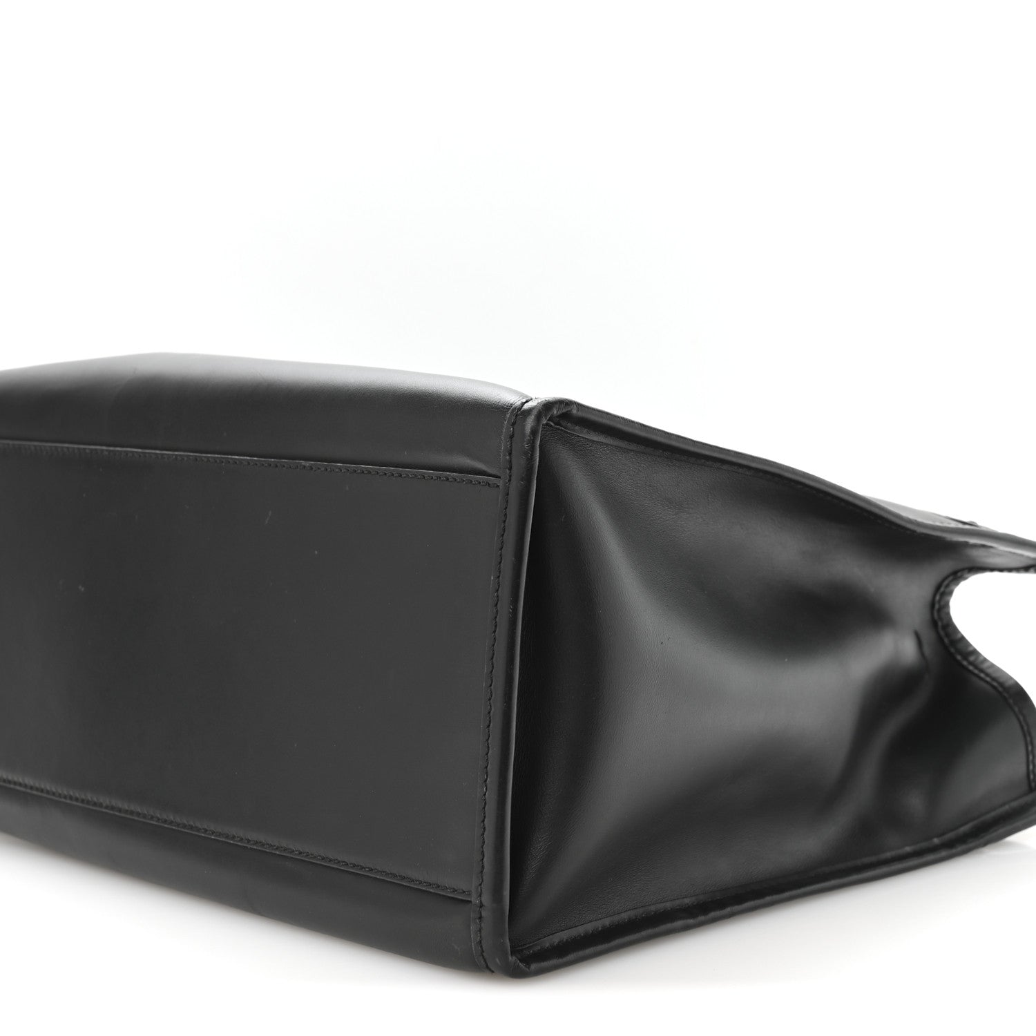 Fendi Vitello King Plexiglass Medium Fendi Sunshine Shopper Tote Black 9 of 9