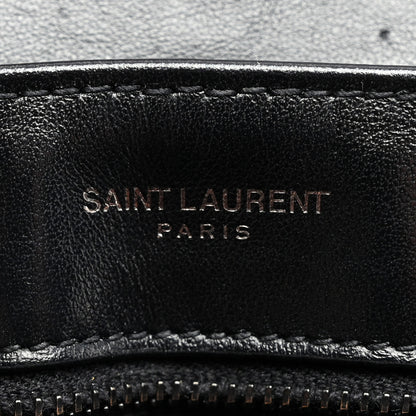 Saint Laurent Calfskin Y Quilted Monogram Toy Loulou Crossbody Bag Black 6 of 11