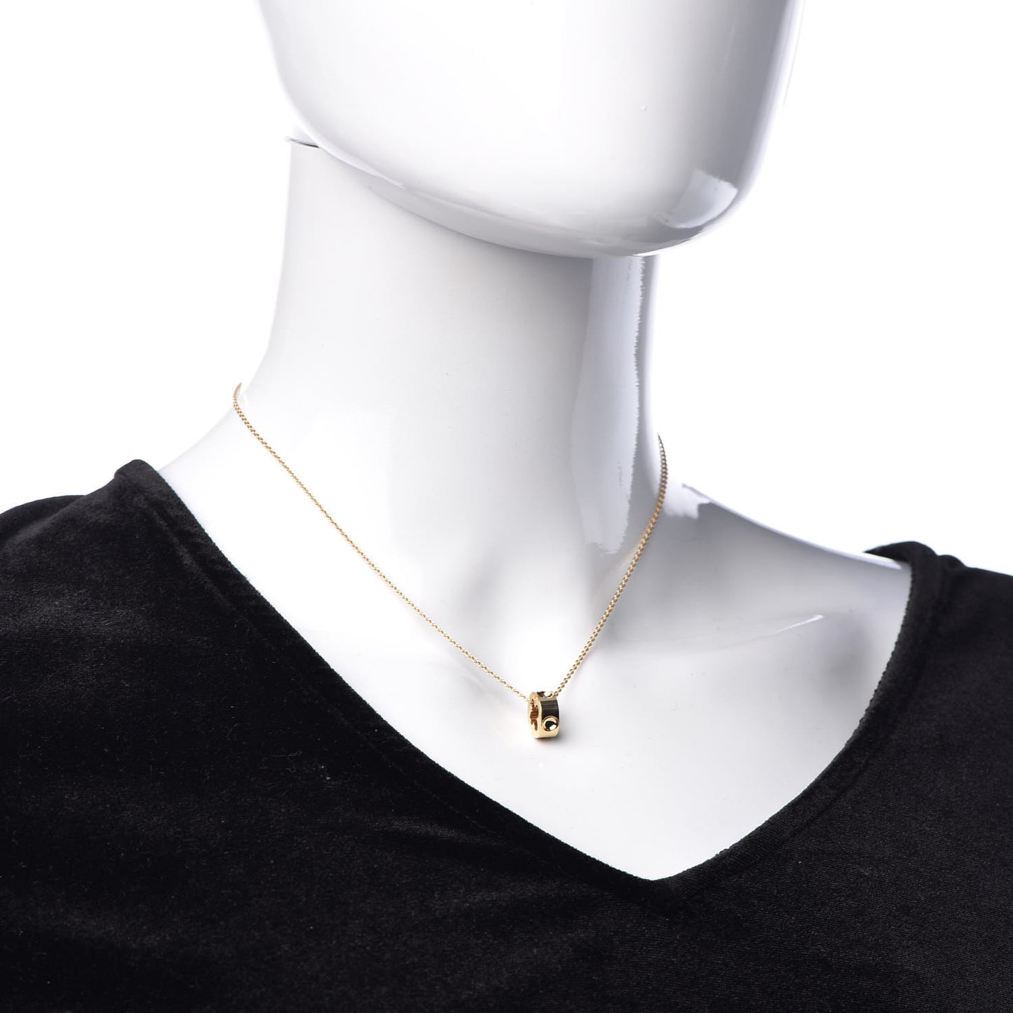 18K Yellow Gold Empreinte Pendant Necklace
