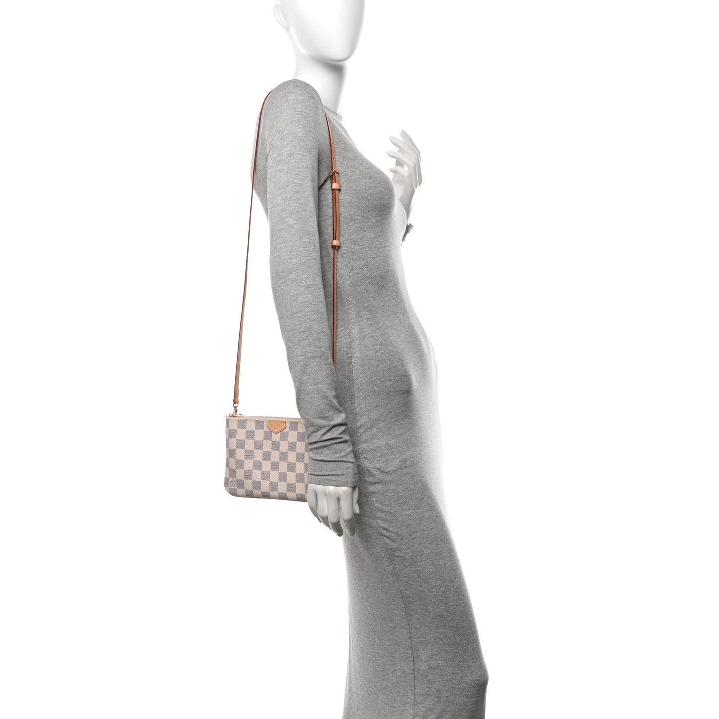 Damier Azur Double Zip Pochette
