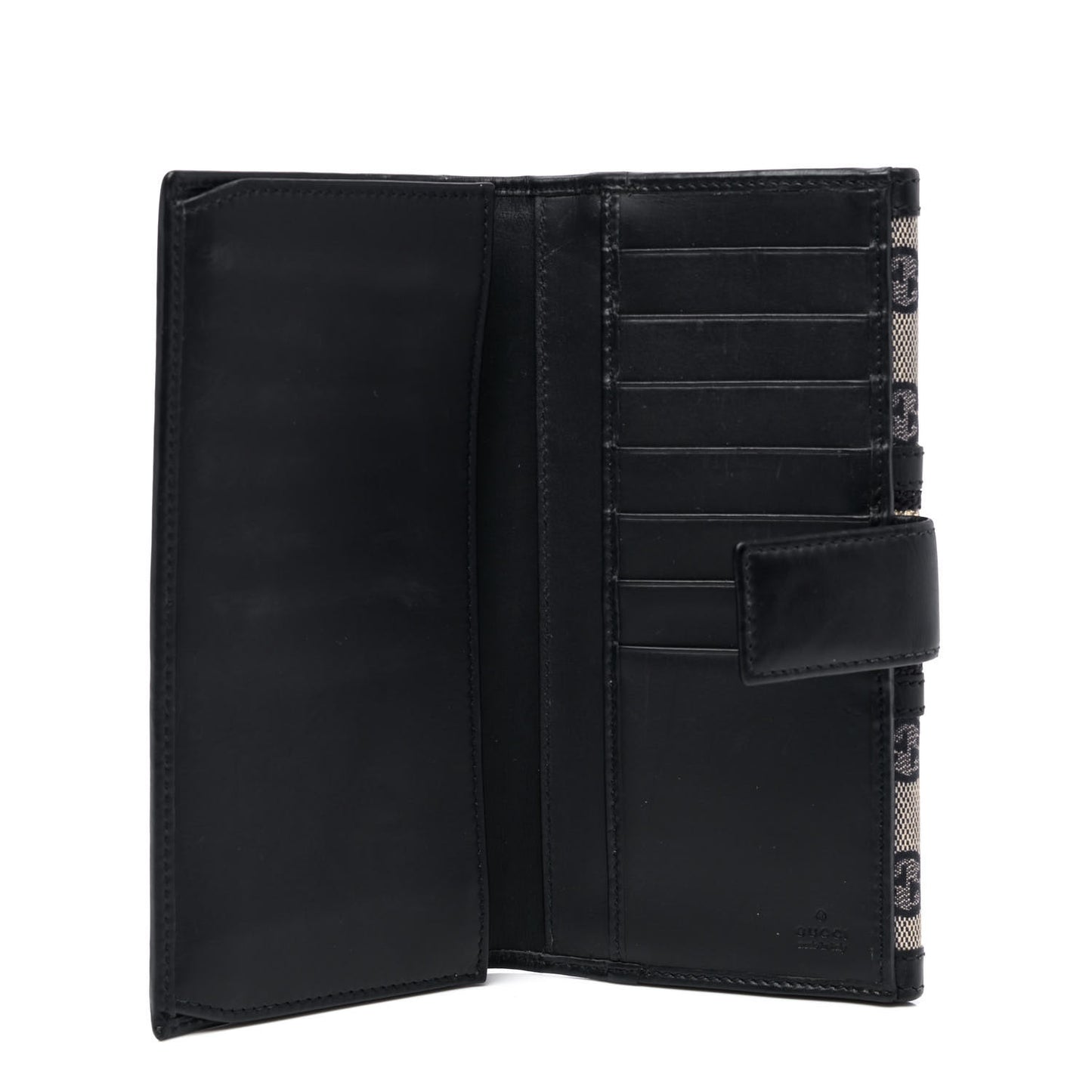 Monogram Vintage Web Continental Wallet Navy Blue