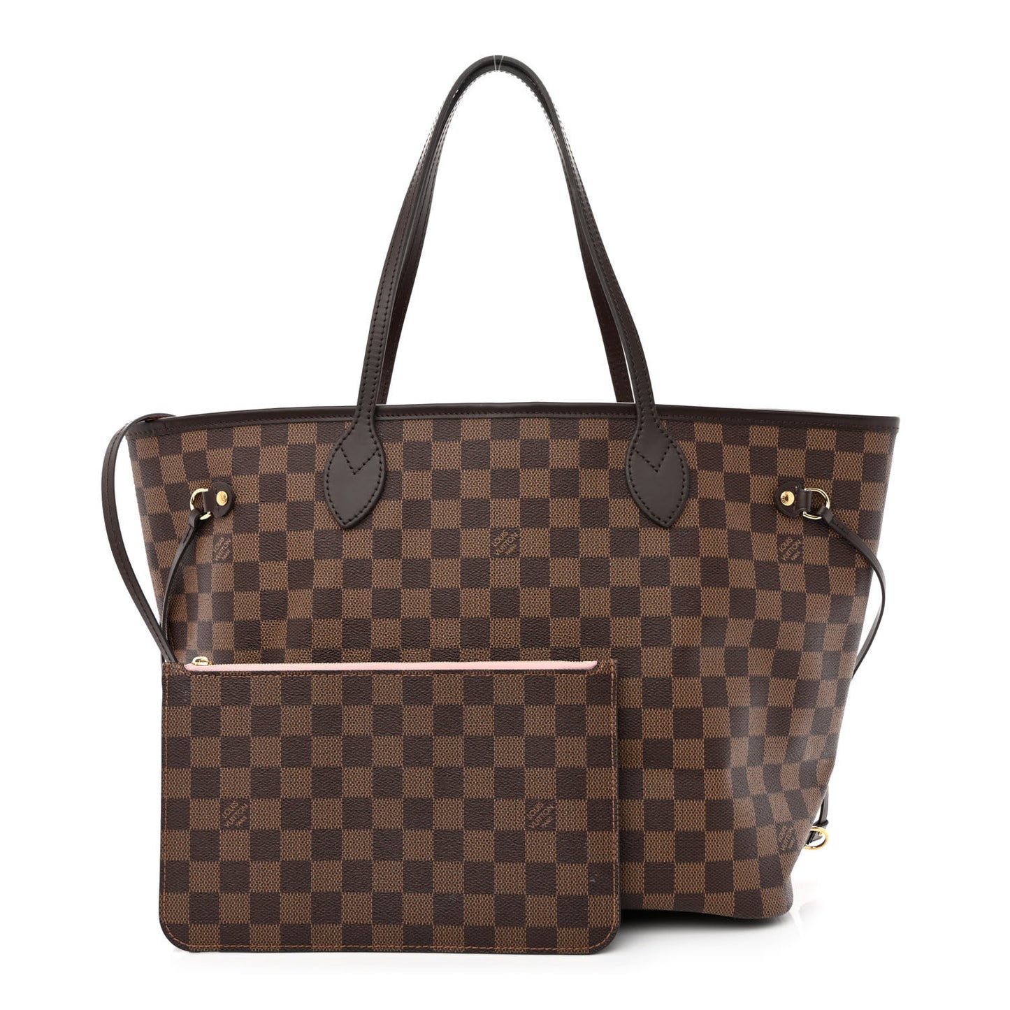 Damier Ebene Neo Neverfull MM Rose Ballerine