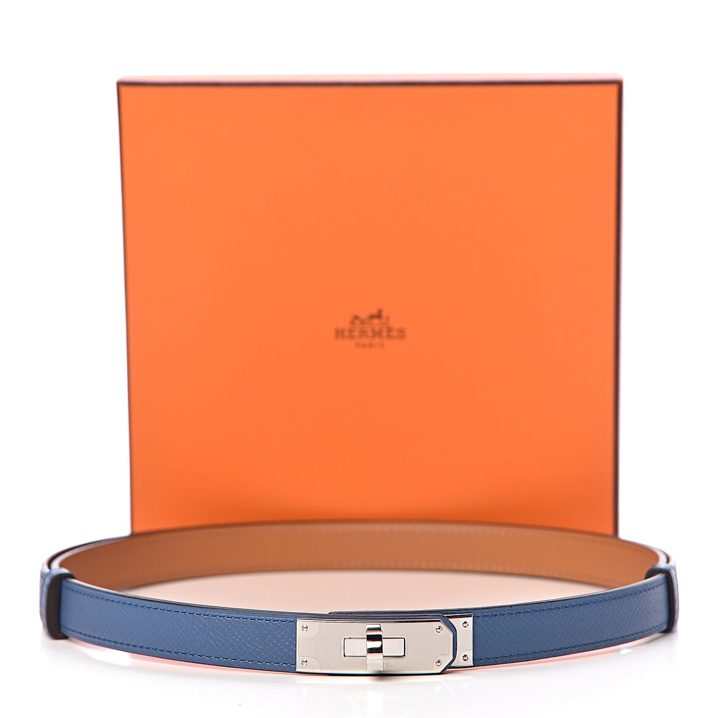 Epsom Kelly Belt Bleu Agate