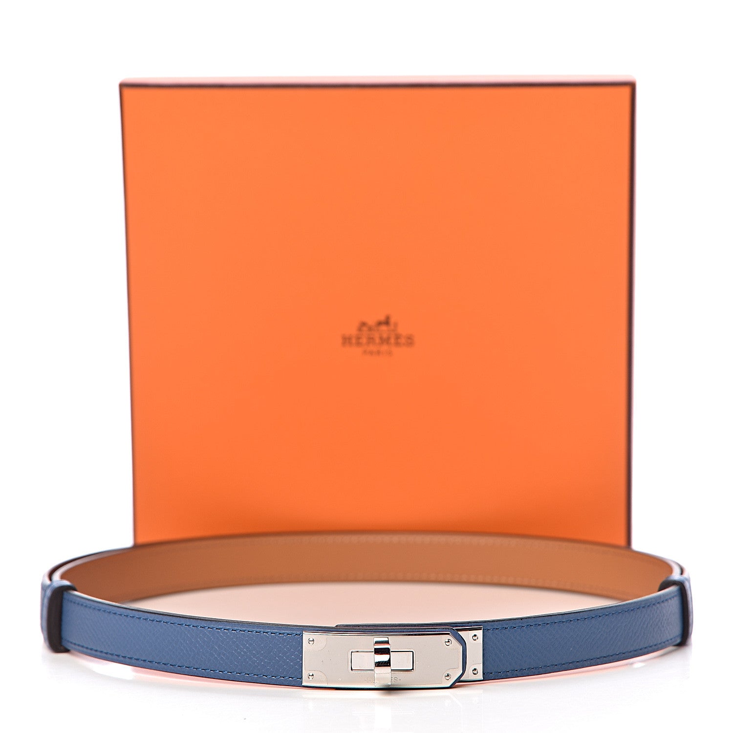 Hermes Epsom Kelly Belt Bleu Agate 5 of 5