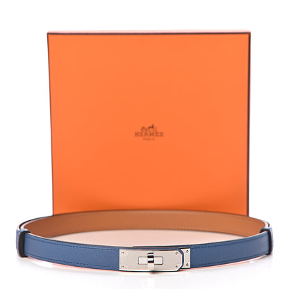 Hermes Epsom Kelly Belt Bleu Agate 5 of 5
