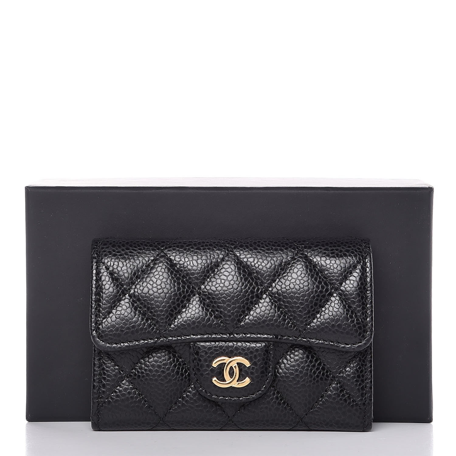 Chanel Caviar Quilted Flap Card Holder Black 9 of 9