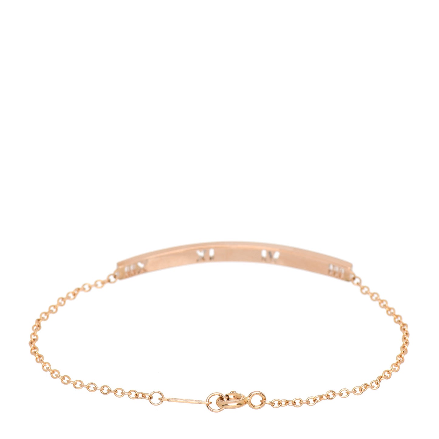 18K Rose Gold Diamond Atlas Bar Pierced Bracelet