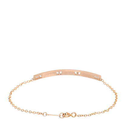Tiffany 18K Rose Gold Diamond Atlas Bar Pierced Bracelet 3 of 4