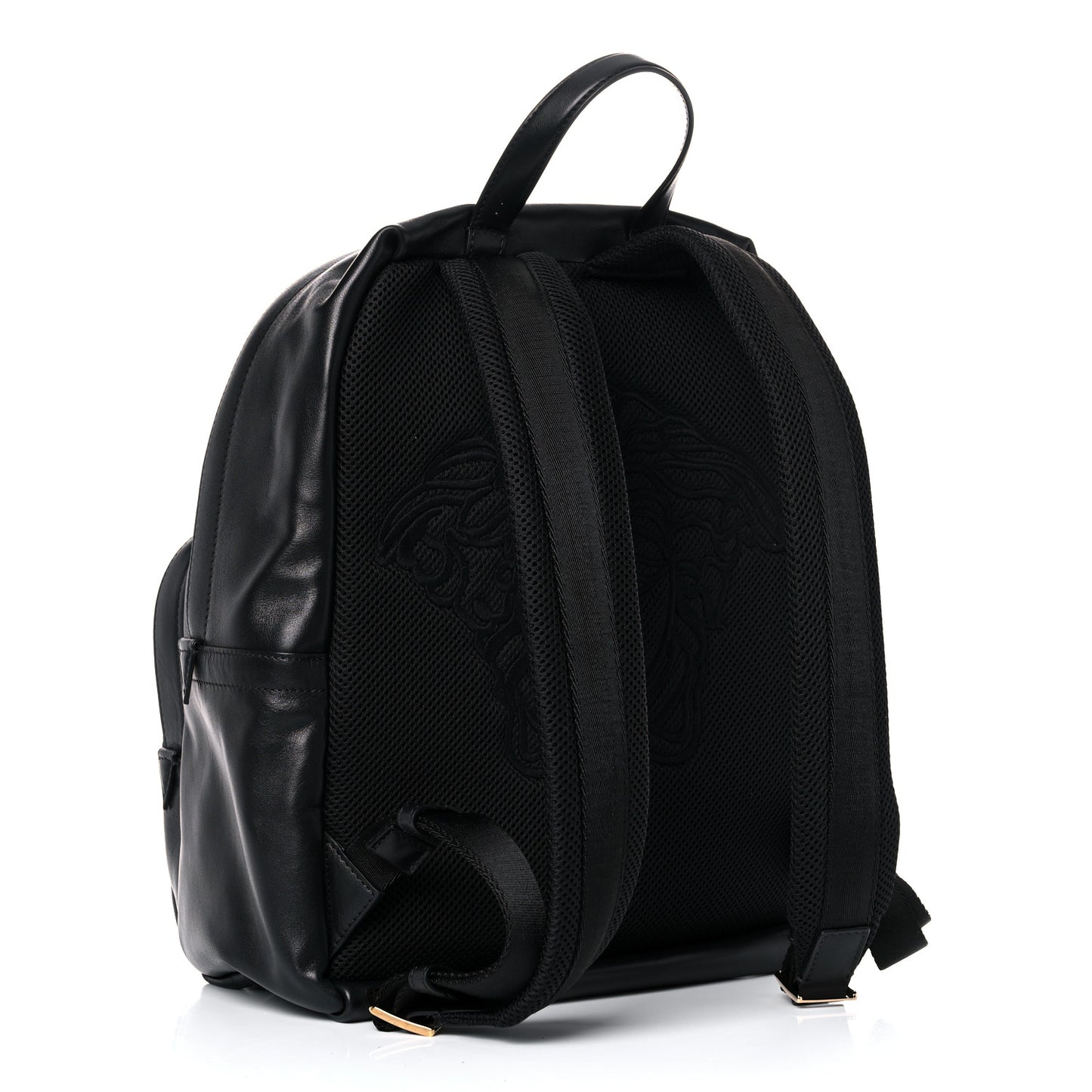 Calfskin Palazzo Medusa Backpack Black