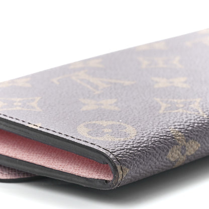 Louis Vuitton Monogram Emilie Wallet Rose Ballerine 10 of 11