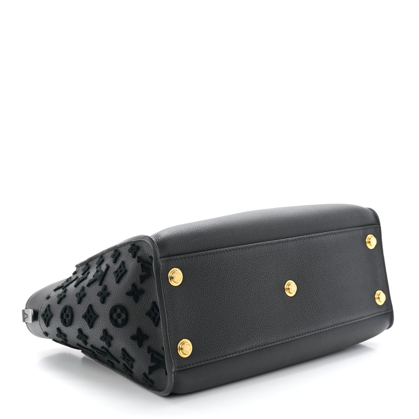 Calfskin Monogram Tufting On My Side Black