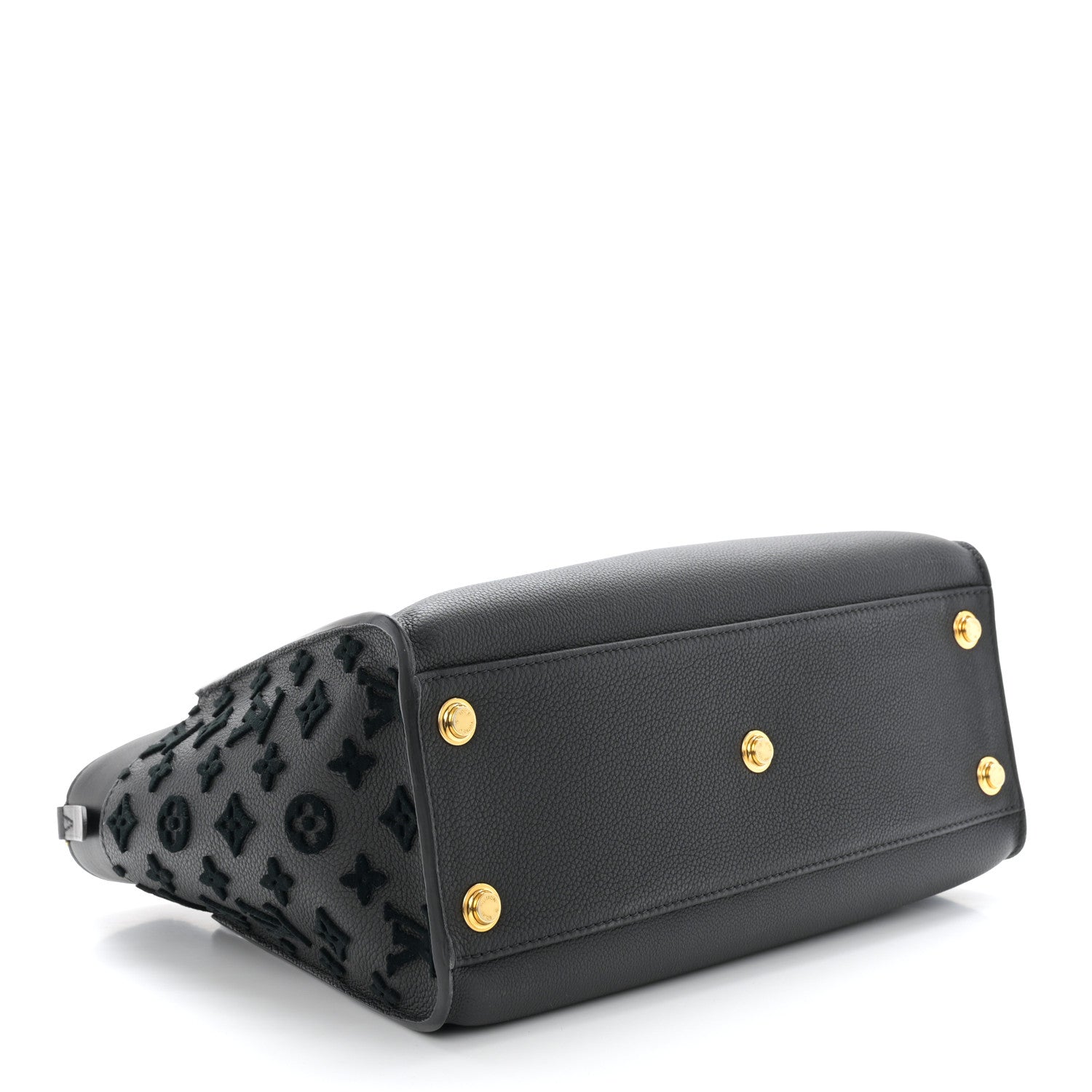 Louis Vuitton Calfskin Monogram Tufting On My Side Black 4 of 9