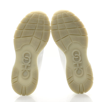 Jimmy Choo Calfskin Mesh Inca Platform Hiking Boots 43 White 6 of 10