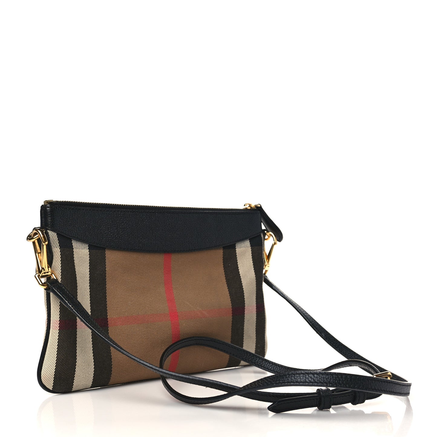 House Check Derby Peyton Crossbody Clutch Bag Black