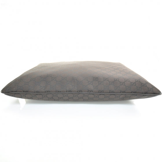 Nylon Monogram Flat Messenger Bag Brown